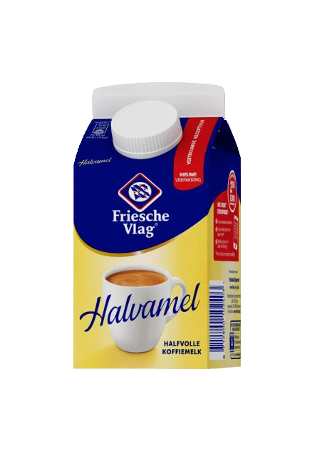Friesche Vlag Halvamel pak met schenkdop 455ml